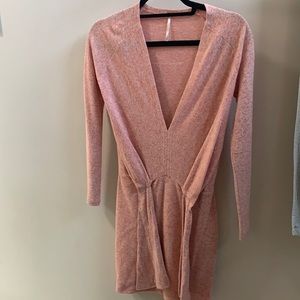 Pink Wrap Dress